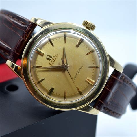 1953 gold omega watch|vintage omega seamaster automatic 1950s.